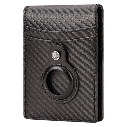 AirTag Leather Flip Wallet - MoodPeach