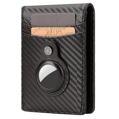 AirTag Leather Flip Wallet - MoodPeach