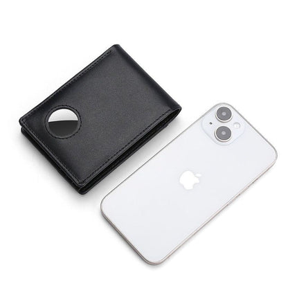 AirTag Leather Wallet - MoodPeach