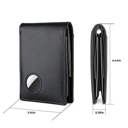 AirTag Leather Wallet - MoodPeach