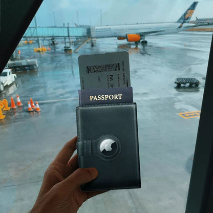 AirTag Passport Wallet - MoodPeach