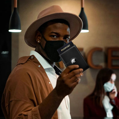 AirTag Passport Wallet - MoodPeach