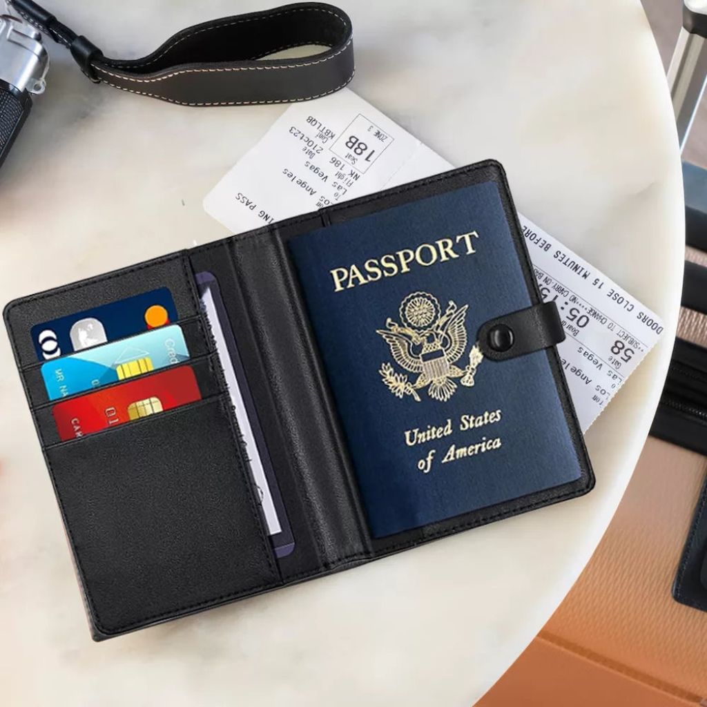 AirTag Passport Wallet - MoodPeach