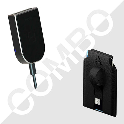 Car Charger + Wallet Combo - MoodPeach