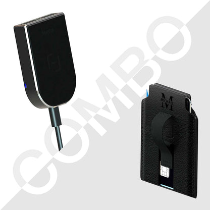 Car Charger + Wallet Combo - MoodPeach