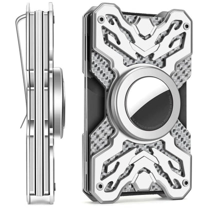 Carbon AirTag Wallet - MoodPeach