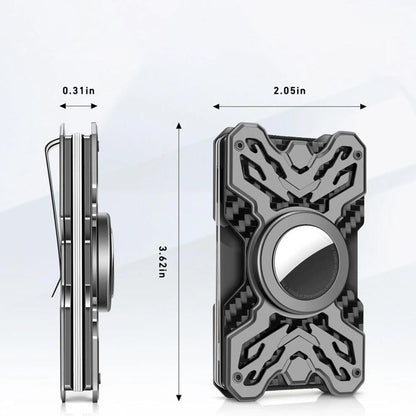 Carbon AirTag Wallet - MoodPeach