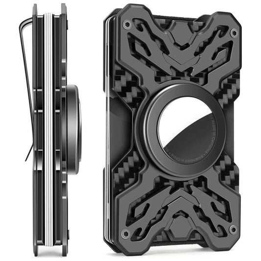 Carbon AirTag Wallet - MoodPeach