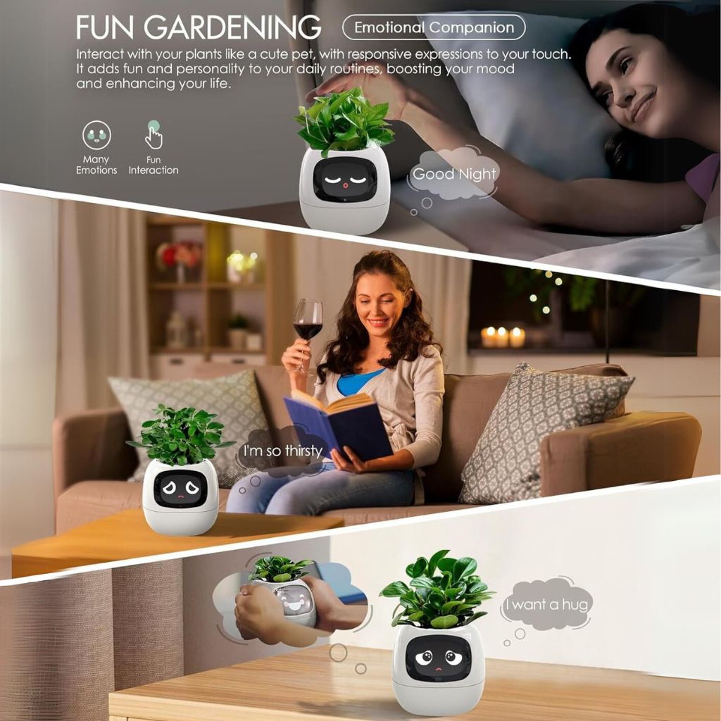 Ivy Smart Plant Pot - MoodPeach