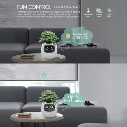 Ivy Smart Plant Pot - MoodPeach