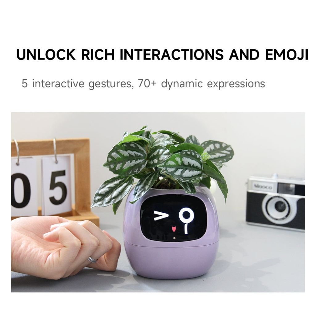 Ivy Smart Plant Pot - MoodPeach