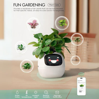 Ivy Smart Plant Pot - MoodPeach