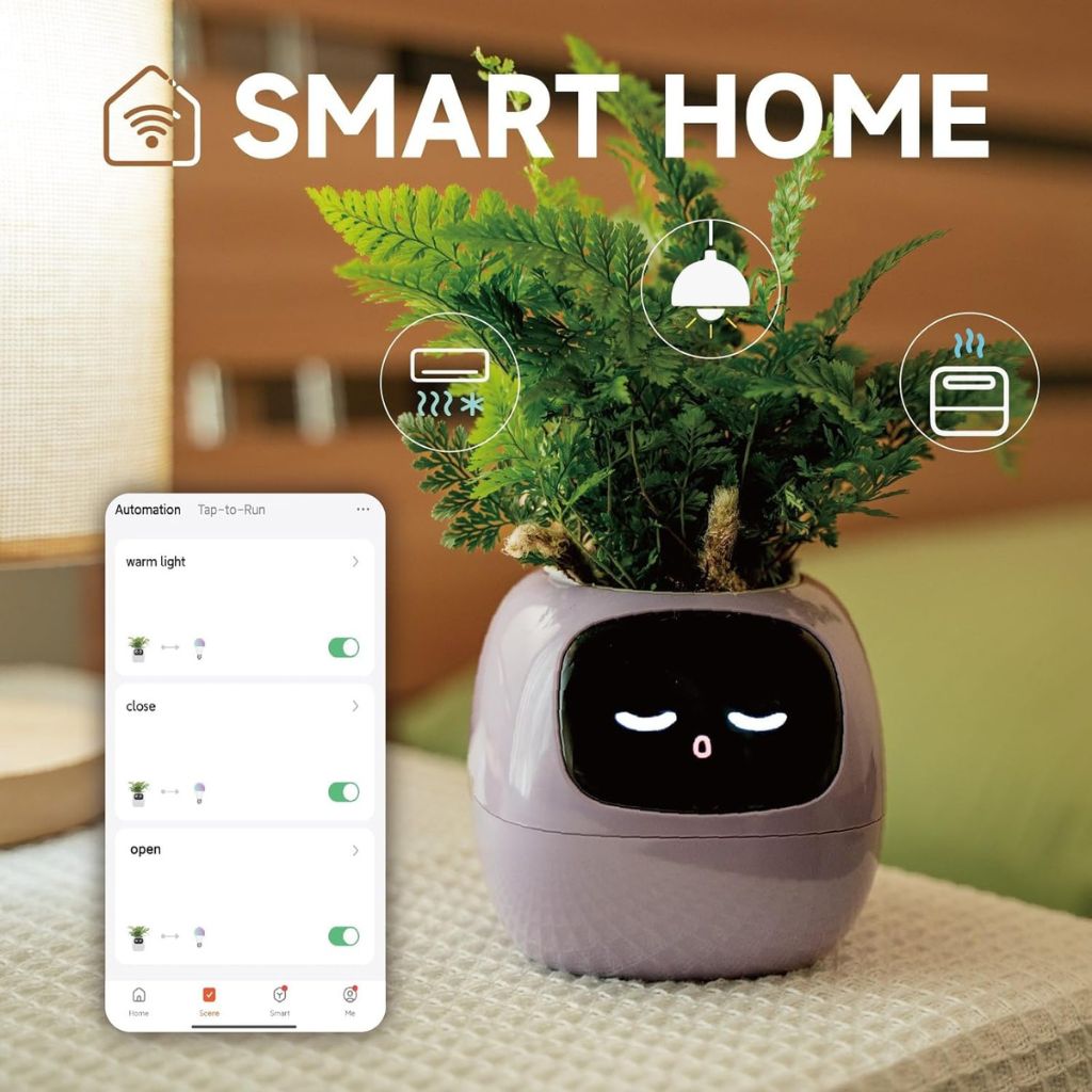Ivy Smart Plant Pot - MoodPeach