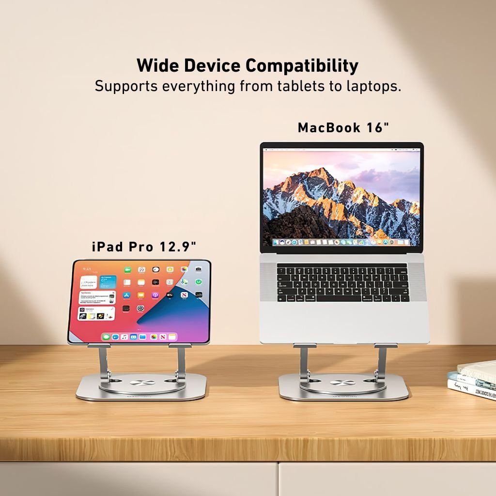 Laptop Stand with 360° Swivel - MoodPeach
