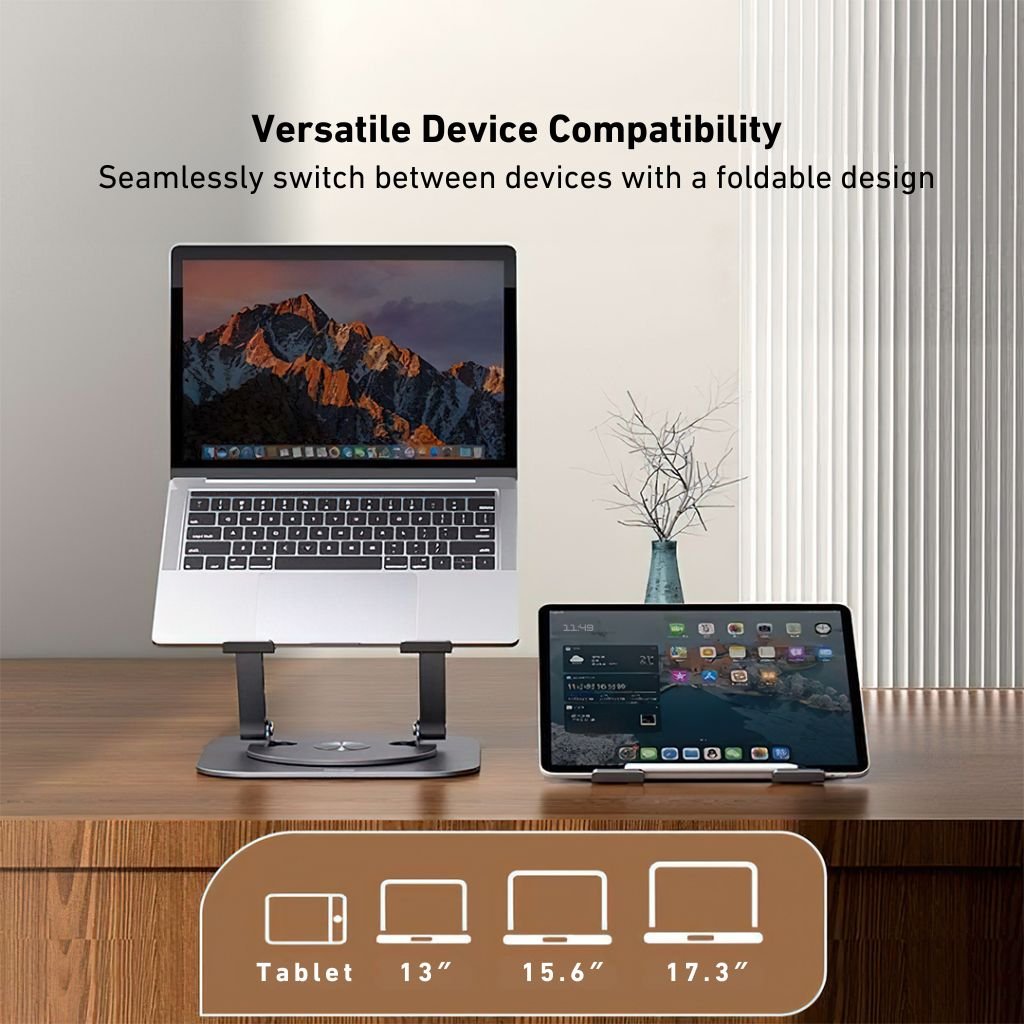 Laptop Stand with 360° Swivel - MoodPeach