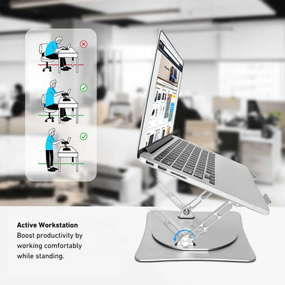 Laptop Stand with 360° Swivel - MoodPeach