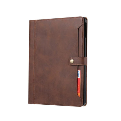 Leather Folio Case with Card Slots & Pencil Holder for iPad - MoodPeach