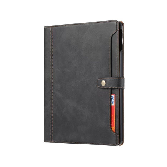 Leather Folio Case with Card Slots & Pencil Holder for iPad - MoodPeach