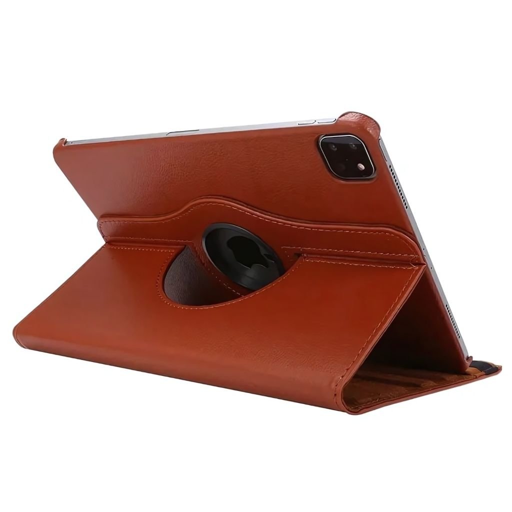 Leather Folio Case with Kickstand for iPad - MoodPeach