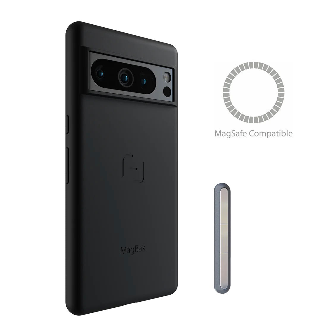 MagBak for Google Pixel 8 Series + MagSticks to Mount Anywhere - MoodPeach