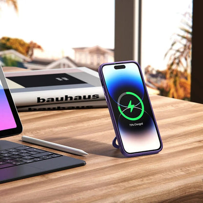 Magnetic Case with Kickstand for iPhone - MoodPeach
