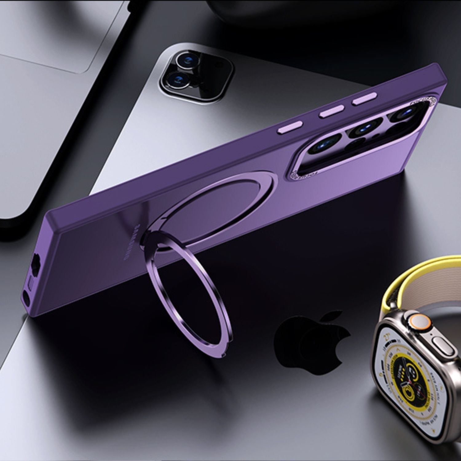 Magnetic Case with Kickstand for Samsung - MoodPeach