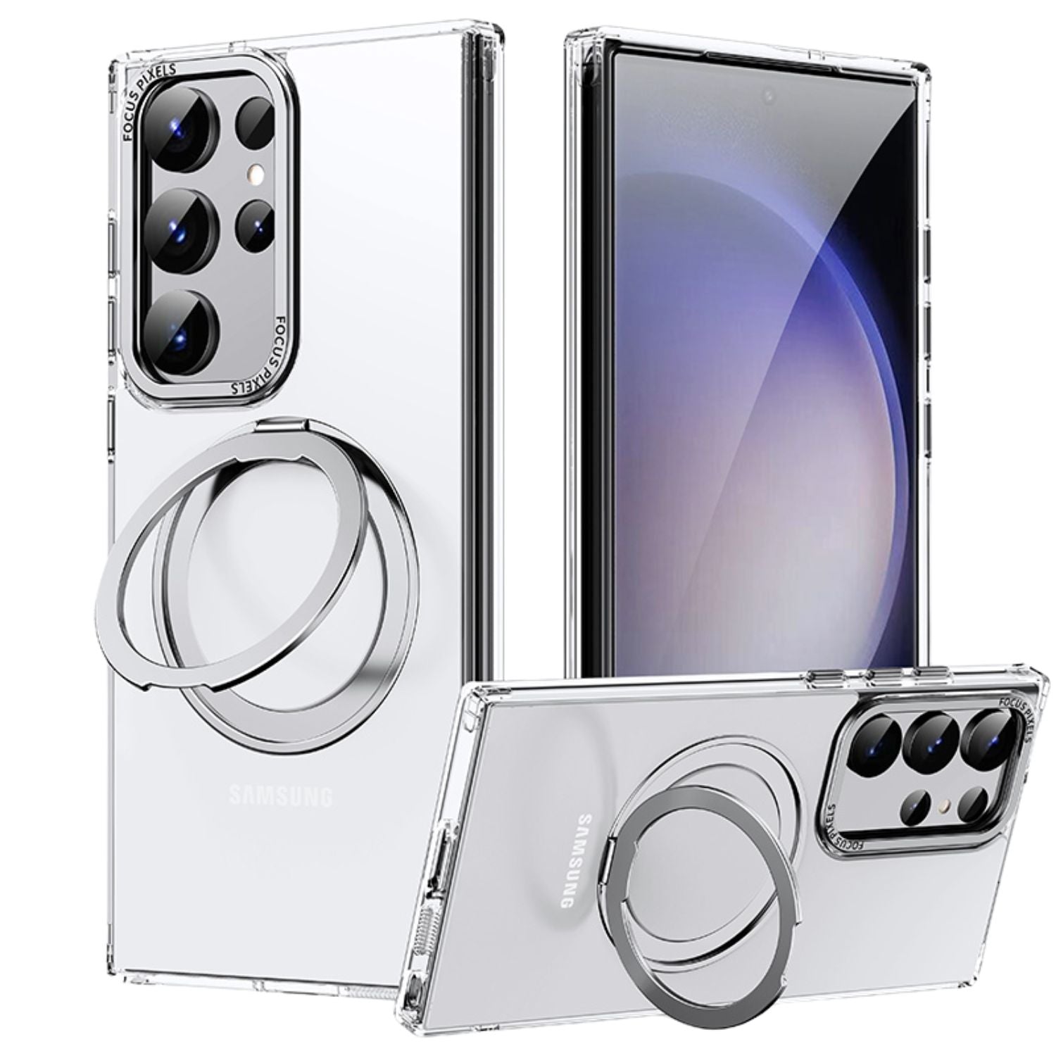 Magnetic Case with Kickstand for Samsung - MoodPeach