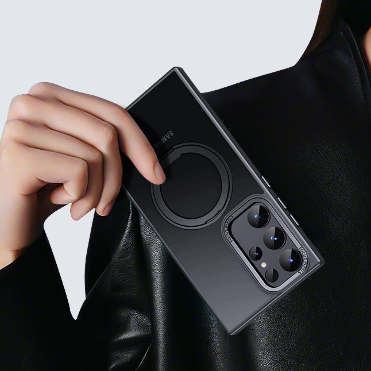 Magnetic Case with Kickstand for Samsung - MoodPeach