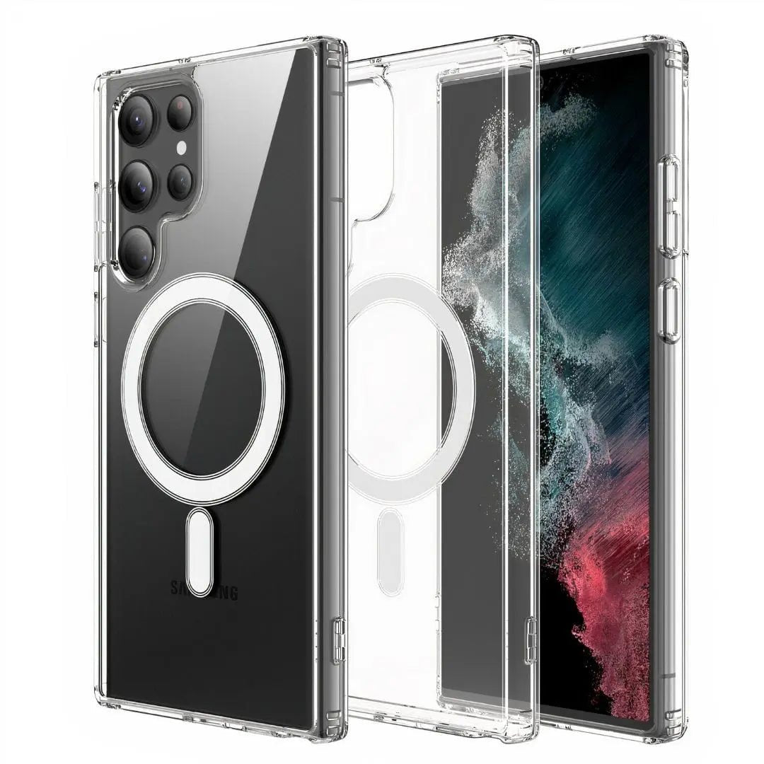 Magnetic Clear Case for Samsung - MoodPeach