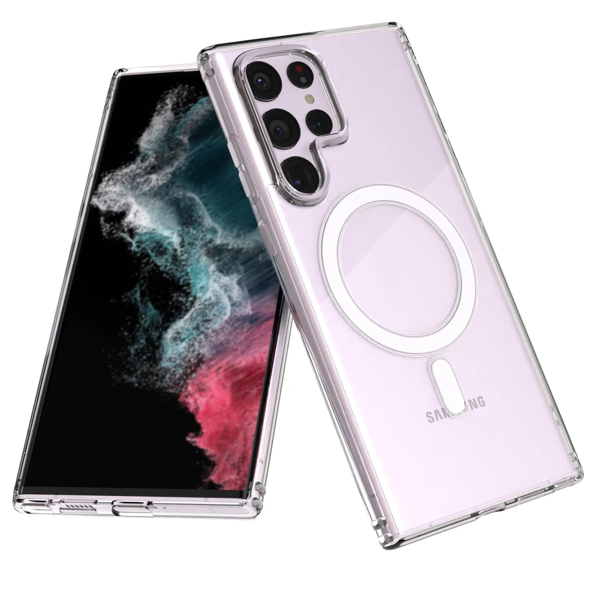 Magnetic Clear Case for Samsung - MoodPeach