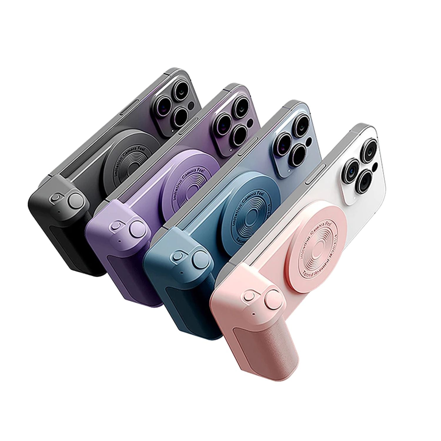 Magnetic Holder with Camera Snap & PowerBank - MoodPeach