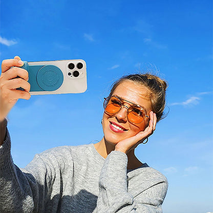 Magnetic Holder with Camera Snap & PowerBank - MoodPeach
