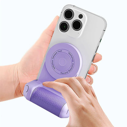 Magnetic Holder with Camera Snap & PowerBank - MoodPeach