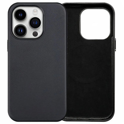 Magnetic Leather Case for iPhone - MoodPeach