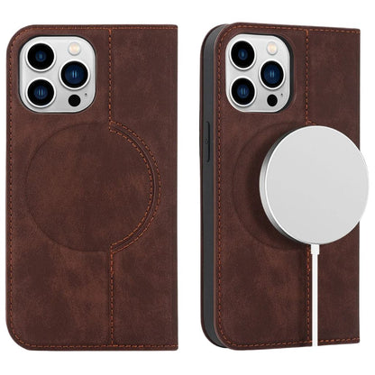 Magnetic Leather Case with Wallet for iPhone - MoodPeach