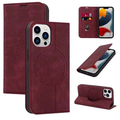 Magnetic Leather Case with Wallet for iPhone - MoodPeach