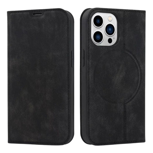 Magnetic Leather Case with Wallet for iPhone - MoodPeach