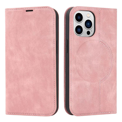 Magnetic Leather Case with Wallet for iPhone - MoodPeach