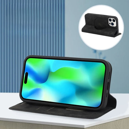 Magnetic Leather Case with Wallet for iPhone - MoodPeach