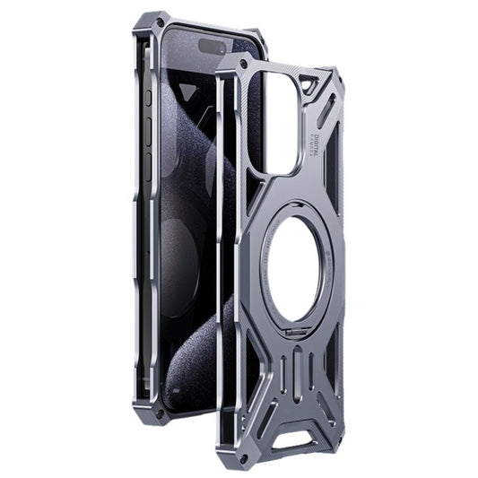 Magnetic Metal Case with Kickstand for iPhone - MoodPeach