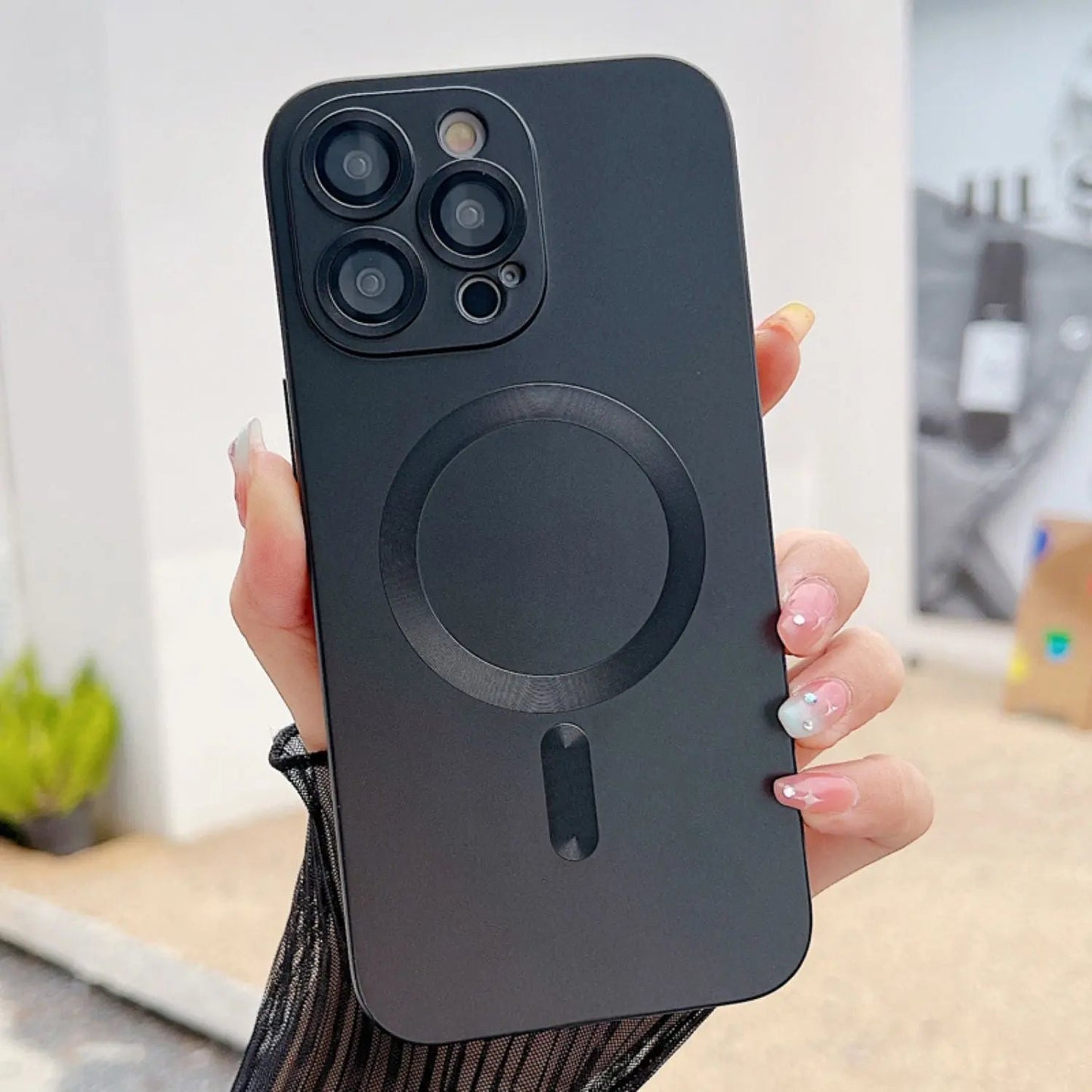 Magnetic Silicone Case for iPhone - MoodPeach