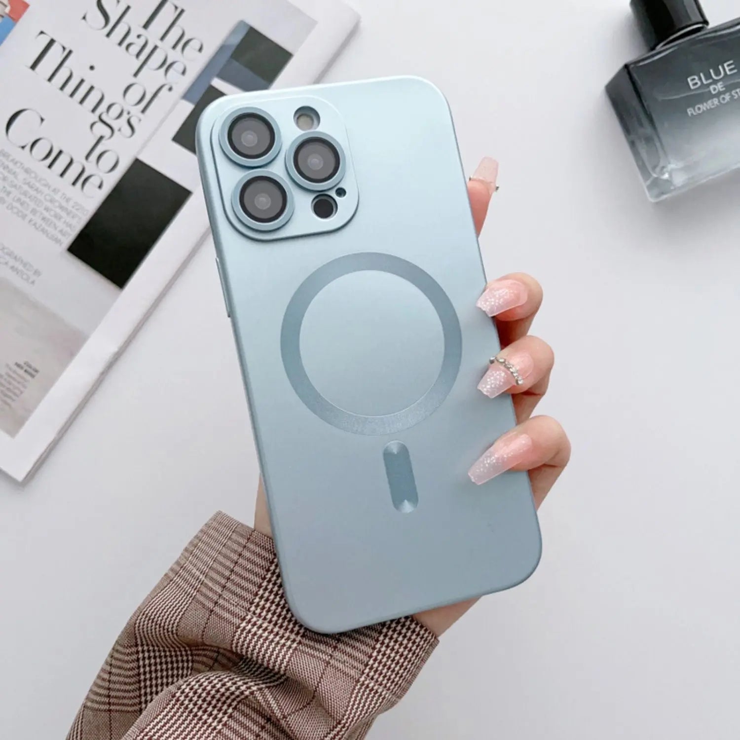 Magnetic Silicone Case for iPhone - MoodPeach
