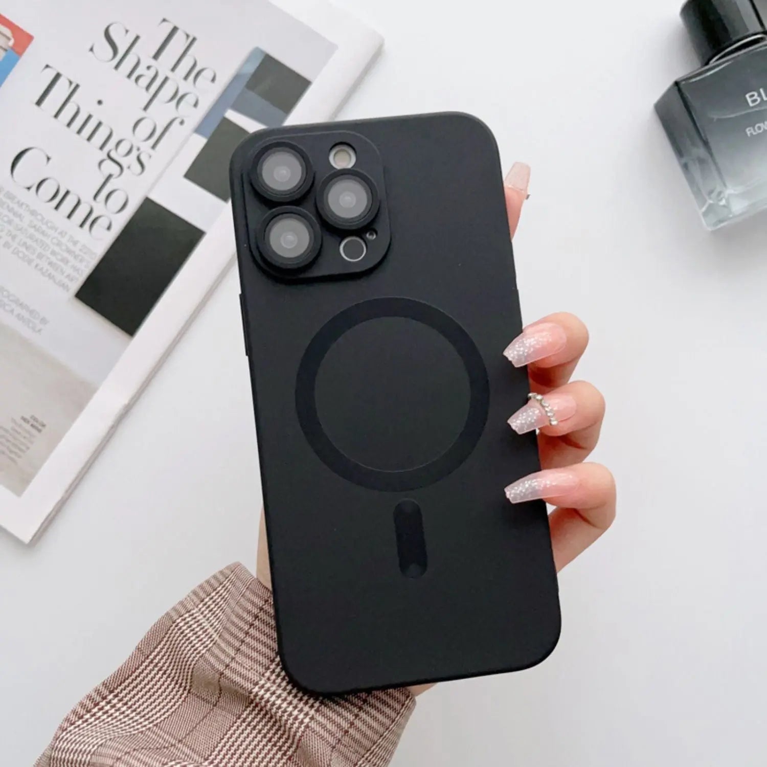 Magnetic Silicone Case for iPhone - MoodPeach