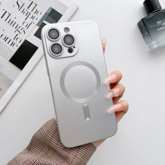 Magnetic Silicone Case for iPhone - MoodPeach