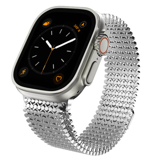 Magnetic Stainless Steel Mesh Band for Apple Watch - MoodPeach