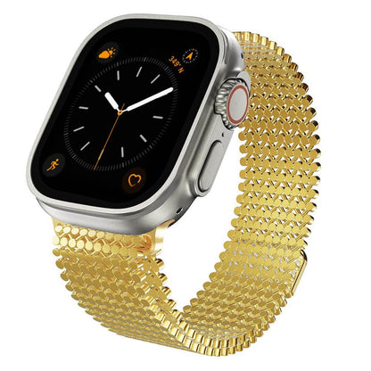 Magnetic Stainless Steel Mesh Band for Apple Watch - MoodPeach