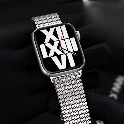 Magnetic Stainless Steel Mesh Band for Apple Watch - MoodPeach