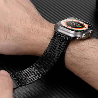 Magnetic Stainless Steel Mesh Band for Apple Watch - MoodPeach