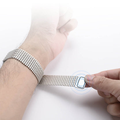 Magnetic Stainless Steel Mesh Band for Apple Watch - MoodPeach