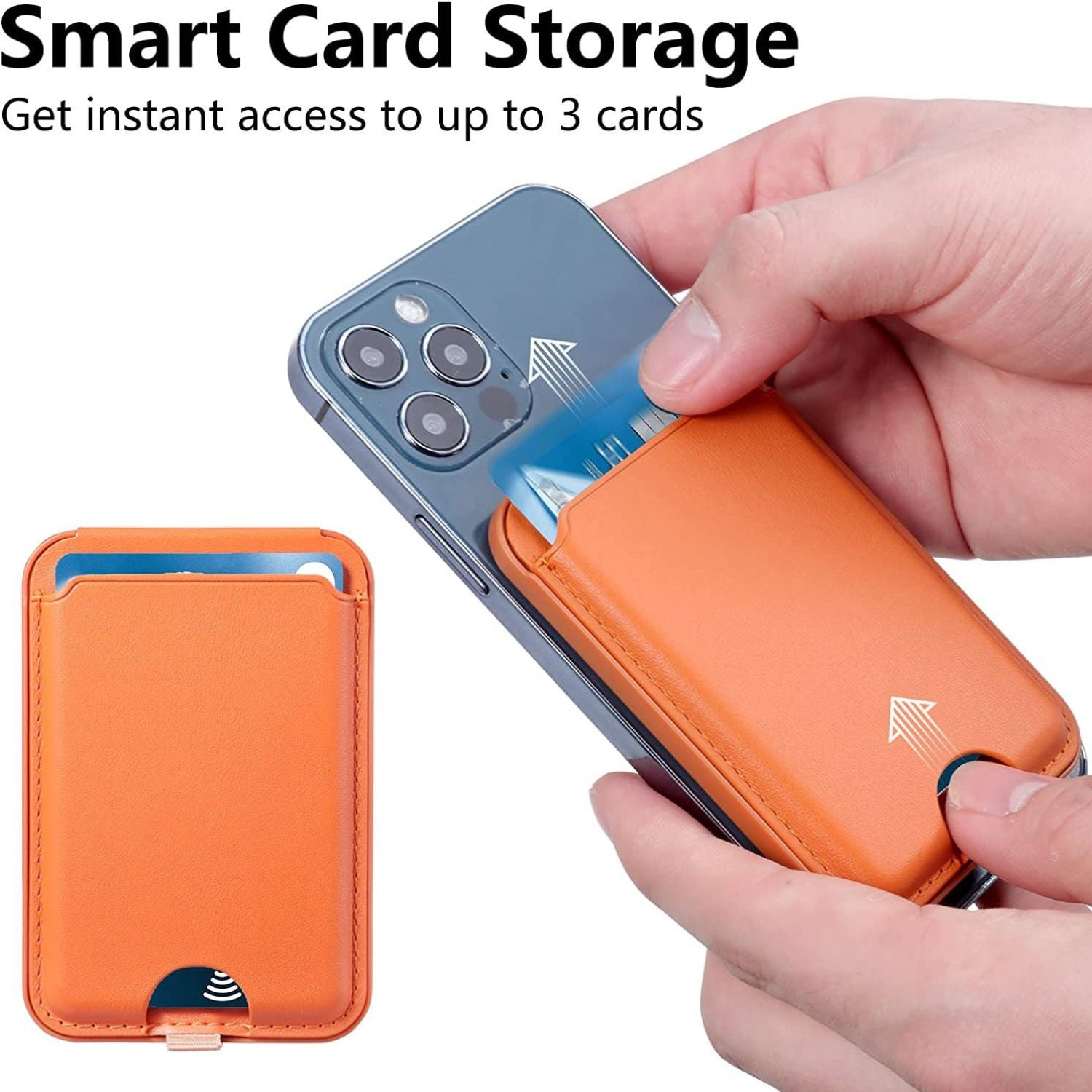Magnetic Wallet with Kickstand - MoodPeach